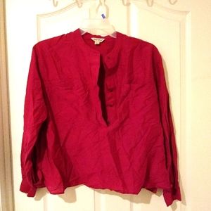 XL lucky Brand red blouse. Worn once